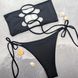 Góra kostiumu kąpielowego Sun czarny bandeau ze sznurowaniem z tyłu 004/1-1-1 obraz 6