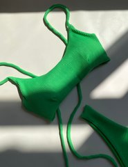 Góra kostiumu kąpielowego Reef zielony błyszczący biflex ze sznurowaniem z tyłu 019/1-10/1-1 obraz