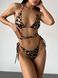 D&oacute;ł stroju kąpielowego Chile bikini wz&oacute;r w panterkę z wiązaniami 001/2-12-1 obraz 1