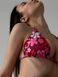 Góra kostiumu kąpielowego Maui bikini z wiązaniami nadruk czerwone kwiaty 021/1-41-1 obraz 3