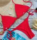 Dół stroju kąpielowego Chile bikini czerwony z wiązaniami 001/2-2-1 obraz 10
