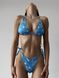 Góra kostiumu kąpielowego Maui bikini z wiązaniami nadruk niebieski wzór 021/1-40-1 obraz 2