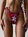 Dół stroju kąpielowego Maui bikini z wiązaniami nadruk czerwone kwiaty 021/2-41-1 obraz 1