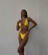 Góra kostiumu kąpielowego Chile bikini żółty z wiązaniami 001/1-5-1 obraz 1