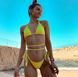 Góra kostiumu kąpielowego Chile bikini żółty z wiązaniami 001/1-5-1 obraz 5