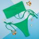 Góra kostiumu kąpielowego Sun zielony bandeau ze sznurowaniem z tyłu 004/1-10-1 obraz 1